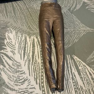 Robert Rodriguez high waisted 100% soft leather leggings